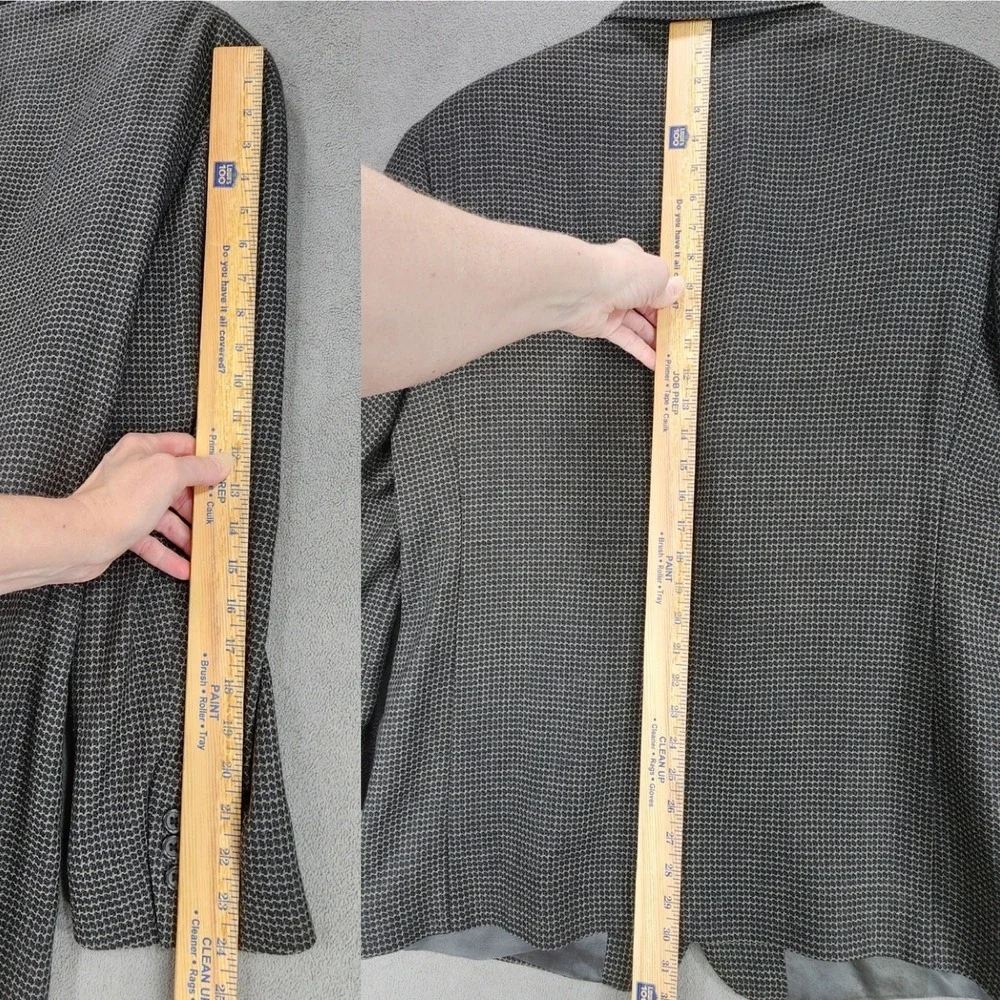 Vtg Nordstrom Blazer 40R Men Gray Nailhead‎ Tweed Birdseye USA Wool Preppy
